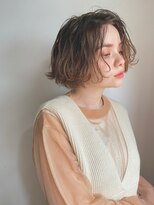 パール(PearL) 《PearL》シルクベージュカラーのボブパーマ