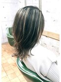 ハイライト韓国風ウルフボブミデイー☆