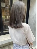 【松本咲花】ブリーチなしオリーブグレージュ外ハネミディくびれ