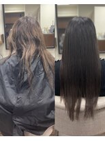 ルフレ 新宿本店2nd(Reflet)&nbsp;切れ毛ビフォーアフター