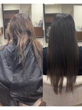 ルフレ 新宿本店2nd(Reflet) 切れ毛ビフォーアフター