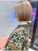 ボブ×シルキーベージュ