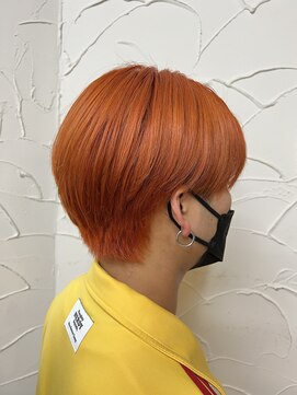 ナディアバイカリス(Nadia by charis) オレンジカラー|ハイトーンカラー|ナチュラルマッシュ