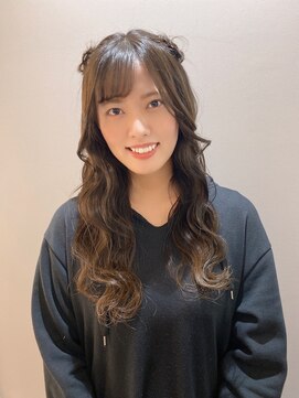 ココル(cocolu) お花アレンジハーフアップ