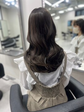 ベレーザシェルト(Beleza scelto) 6723髪質改善アッシュブラックカーキベージュ韓国ワンホンヘア