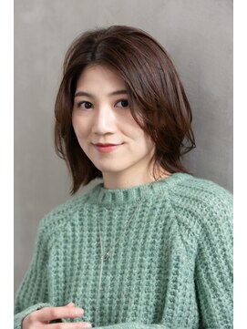 ルシードスタイル アウラ 松戸市五香(LUCIDO STYLE Aura) ミディアムスタイル【松戸・五香・白髪染め・髪質改善】