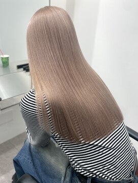 サンクプロジェクト(cinq PROJECT) グレージュミルクティーベージュピンクベージュカラーブリーチ