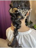 おしゃれ可愛い編みおろしヘアー