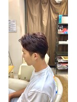 エフォール 新所沢(effort)&nbsp;爽やかアップバング×艶感レッドブラウンカラー