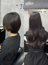 エル ヘアサロン なんば店(eL) ショートからロングに！エクステってバレない馴染ませ力 [SYURI]