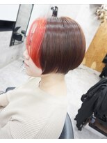 ヘアテリア リュウ 大塚(hair teria ryu) フェイスラインブリーチ/レッド/大塚