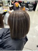 白髪ぼかしハイライト