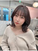 韓国へア/レイヤー/顔周り/ボブ/透明感カラー