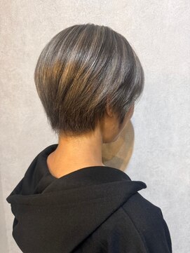 ウィスプ 赤羽店(wisp) ハンサムショート×透明感カラー くすみハイライト#