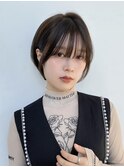 グランマッシュ/暗めカラー/ショート/ボブ/前髪/髪質改善/原宿