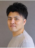 ツーブロックアップバングショート