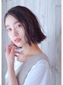 ノーレイヤー×切りっぱなしボブ【TELA HAIR草加】