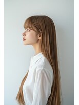エダ 鎌倉(edA.) 小顔ロング＃髪質改善＃白髪ぼかし＃鎌倉＃40代＃グレージュ