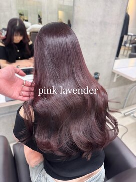 エクラ(ECLAT) ブリーチなしで叶う 艶々なピンクラベンダー