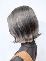 ソワバイアロマヘアー(soi by AROMA hair)&nbsp;外ハネボブ/ショートボブ/切りっぱなしボブ/アッシュグレージュ