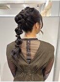 ロングさんにオススメ＊編みおろしポニー