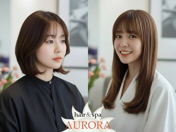 ヘアーアンドスパ アウローラ(AURORA)の写真/気になる白髪をデザインへ。ファーストグレイ世代のための、暗くならないケアカラーをご提案。
