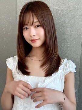 ロンド ロワール 門前仲町(Lond Loire) 似合わせカット大人ガーリー、着物ダークアッシュ門前仲町