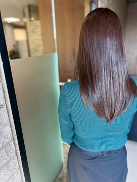 アミリー 成田東町店(Amily) 髪質改善 ナチュラルブラウン艶髪ストレート 美髪トリートメント