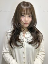 フェブミエル(fev miel) 【fev_rica】小顔に見せる前髪とレイヤー☆ 8tone olive brown