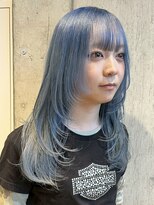 DATE梅田 ダブルカラー/ブリーチなしダブルカラー/ハイトーン【4月上旬OPEN(予定)】 ダブルカラー/ケアブリーチ/ミルクティーベージュ/レイヤー/梅田