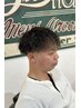 【ツイスパ/ツイスト/スパイラル/波巻き】men'sカット+特殊パーマ+眉カット込