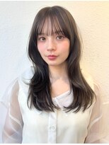 カバーヘア アカデミー 北浦和西口店(COVER HAIR ACADEMY)&nbsp;韓国くびれヘア/ダークアッシュ顔周りレイヤー/夏/垢抜けp北浦和