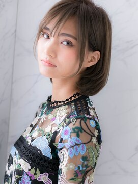 ローレン(LOREN) ＊LOREN＊バレイヤージュアッシュ大人かわいい小顔ショートボブ