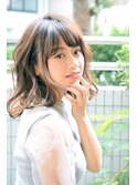 【miike】ナチュラルベージュ×小顔カット低温デジタルパーマ
