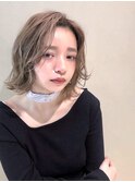 大人透明感カラー外ハネボブ★ローライト