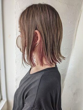 ムーンジェジェ(moon jeje) ミルクティーベージュ×インナーピンク★　藤原