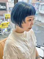 ヘアー アイス ルーチェ(HAIR ICI LUCE) コンパクトボブ ブルーカラー /中西