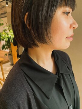 ネイビー(nvy) 顔まわりスッキリボブ