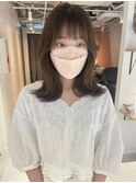 【松本咲花】韓国風くびれヘア 夏カラーオリーブベージュ