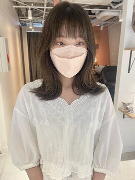 コフィー バイ メルト 吉祥寺(cofy by melt) 【松本咲花】韓国風くびれヘア 夏カラーオリーブベージュ