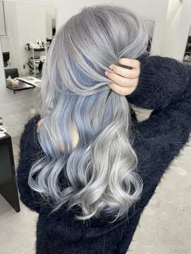 エゴル ナゴヤサカエ(ENGOL NAGOYA SAKAE) シルバー×ブルーアッシュ/ハイトーンカラー