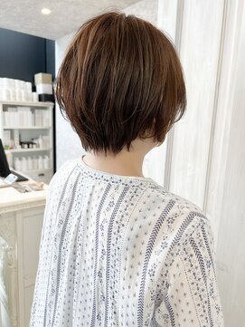 キャアリー(Caary) 福山市美容室Caary人気 春スッキリひし形ショートヘア
