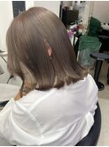 ナチュラルボブショートミニボブダブルカラーハイライトブリーチ