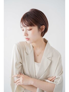 トクテ 吉祥寺(tokute) くびレイヤーエモージュグレージュカラーくびれショート/吉祥寺