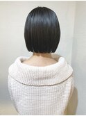 ローグ金町《沙月》　アゴラインの切りっぱなしボブ