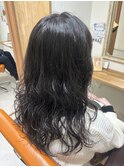 大きめウェーブパーマ
