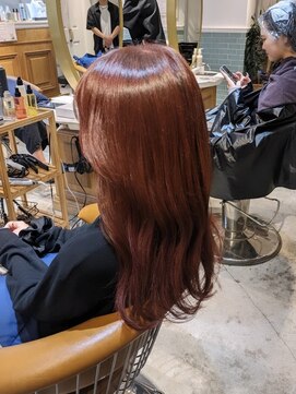 ロンド シャルム 吉祥寺(Lond charme) ブリーチなしWカラー/チェリーピンク/髪質改善トリートメント