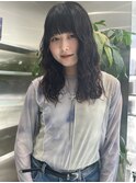 黒髪×デジタルパーマ