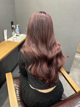 ボアップ 京橋店(boappu) #ワインレッド#レッドカラー#ロングヘア#プルエクステ