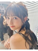 カシュカシュ 表参道(cache cache) シースルーぱっつん/似合わせカット/前髪/おくれ毛/ロング/ボブ